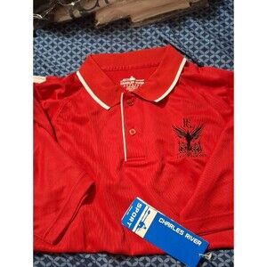 Charles River Apparel Red Polo with White Trim and Team Phoenix Logo